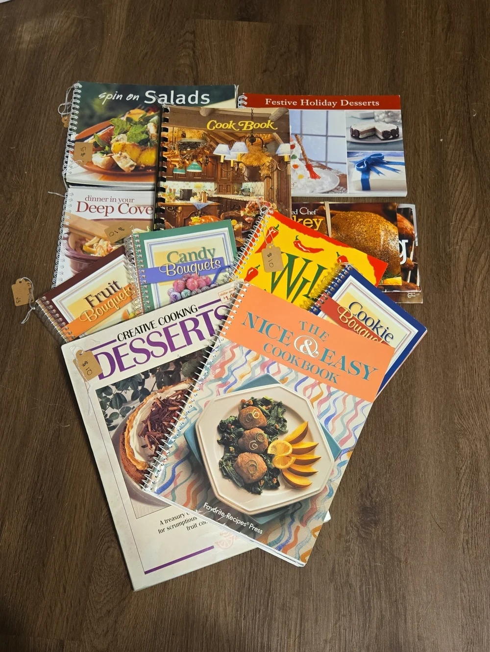 Assorted Home Kitchen Cookbooks - Mixed Colors